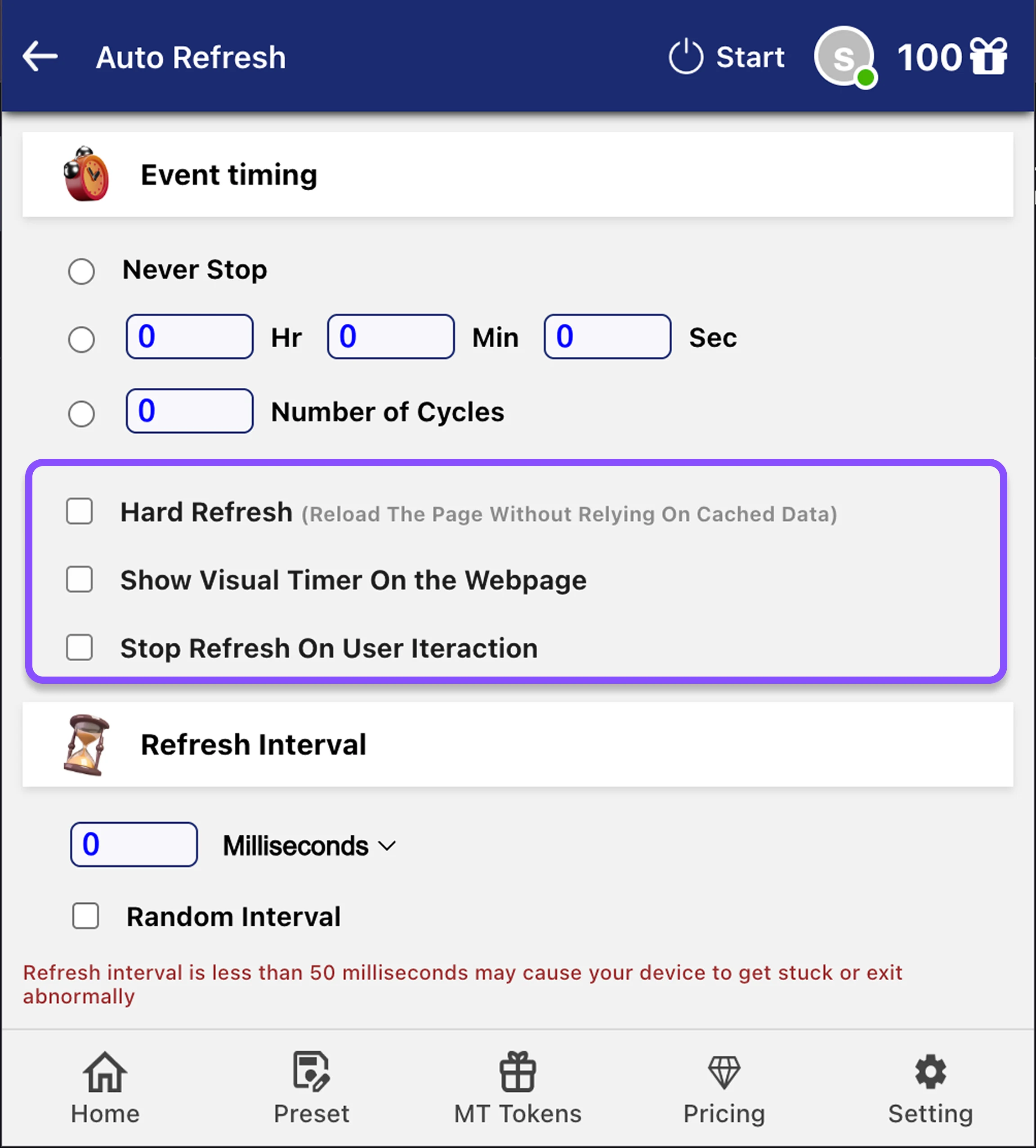 Step 2: Configure Refresh Options (Optional)